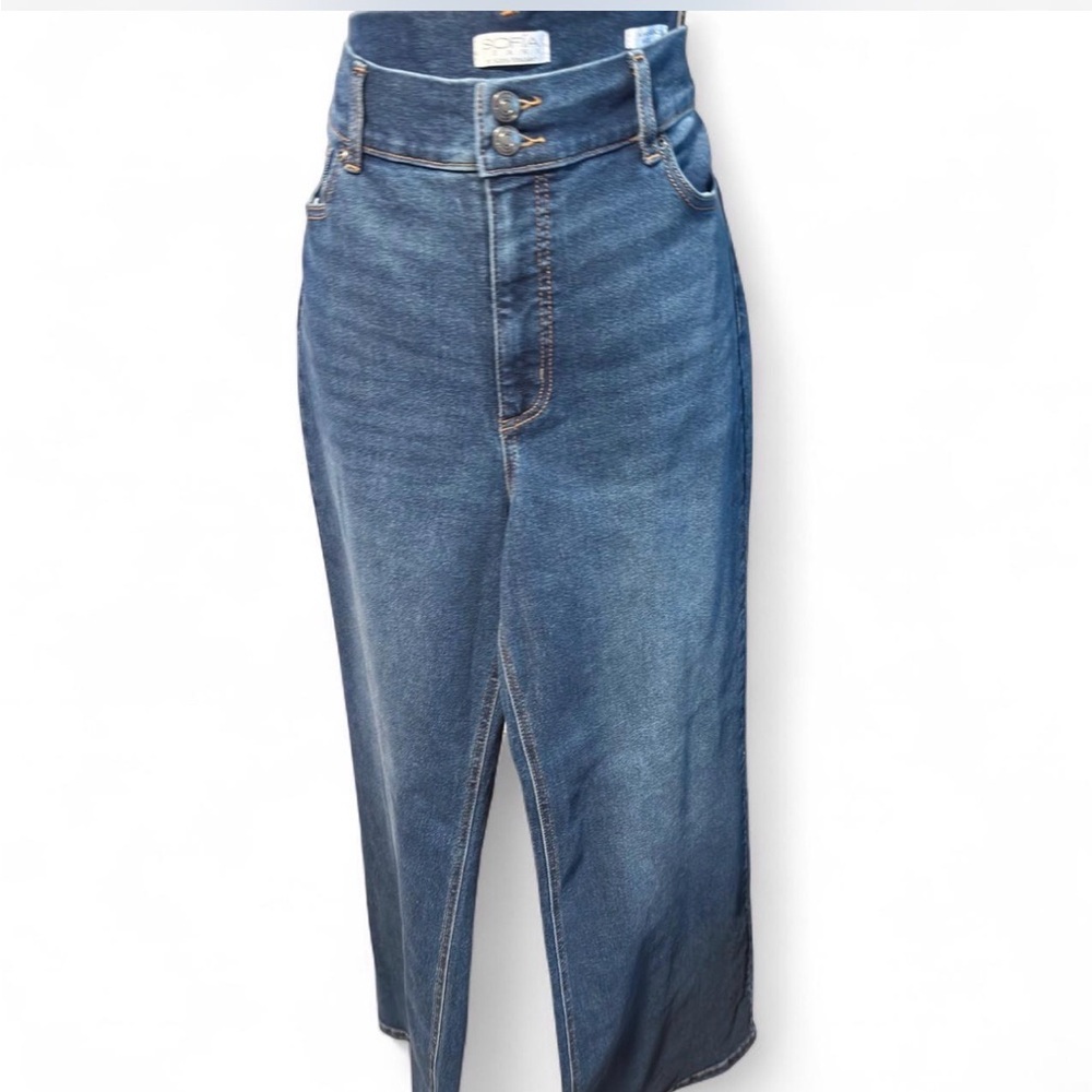 Sofia by Sofia Vergara High Rise Dark Blue Jeans
